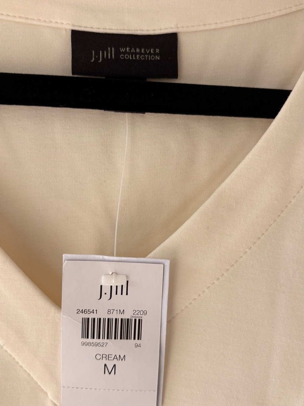J. Jill Cream V-Neck Pullover Top size M - Picture 3 of 6
